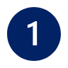 Blue circle with black number one
