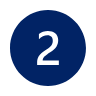 Blue circular badge with number 2