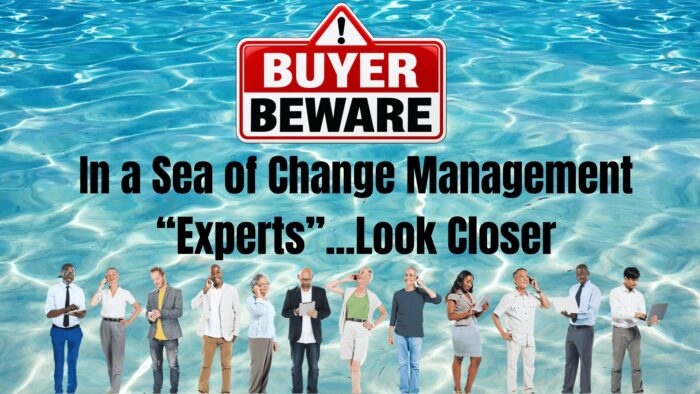 Evaluating change management professionals carefully
